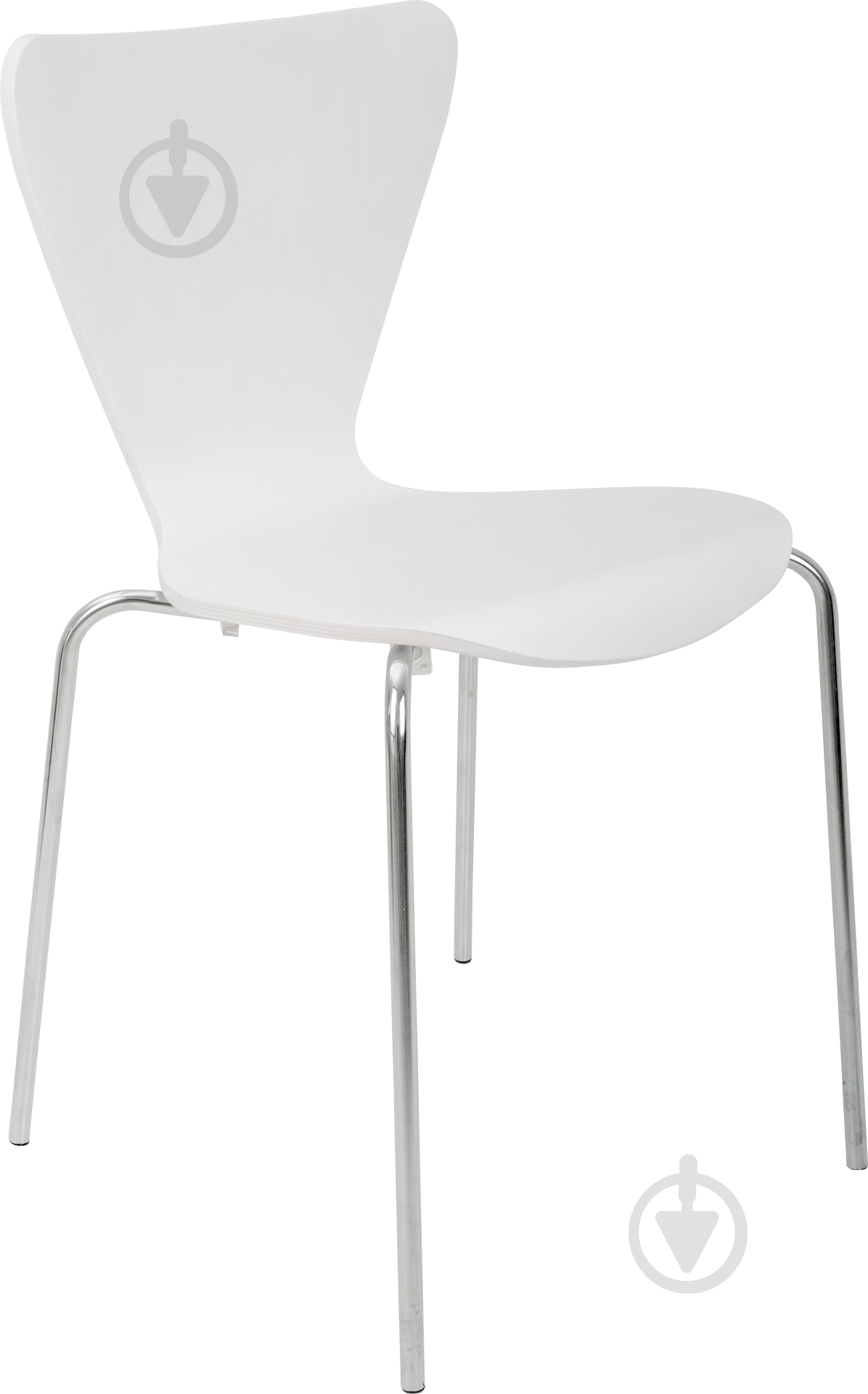 Стілець обідній AMF Art Metal Furniture Левіс хром хром/білий - фото 1 Стілець обідній AMF Art Metal Furniture Левіс хром хром/білий - фото 1