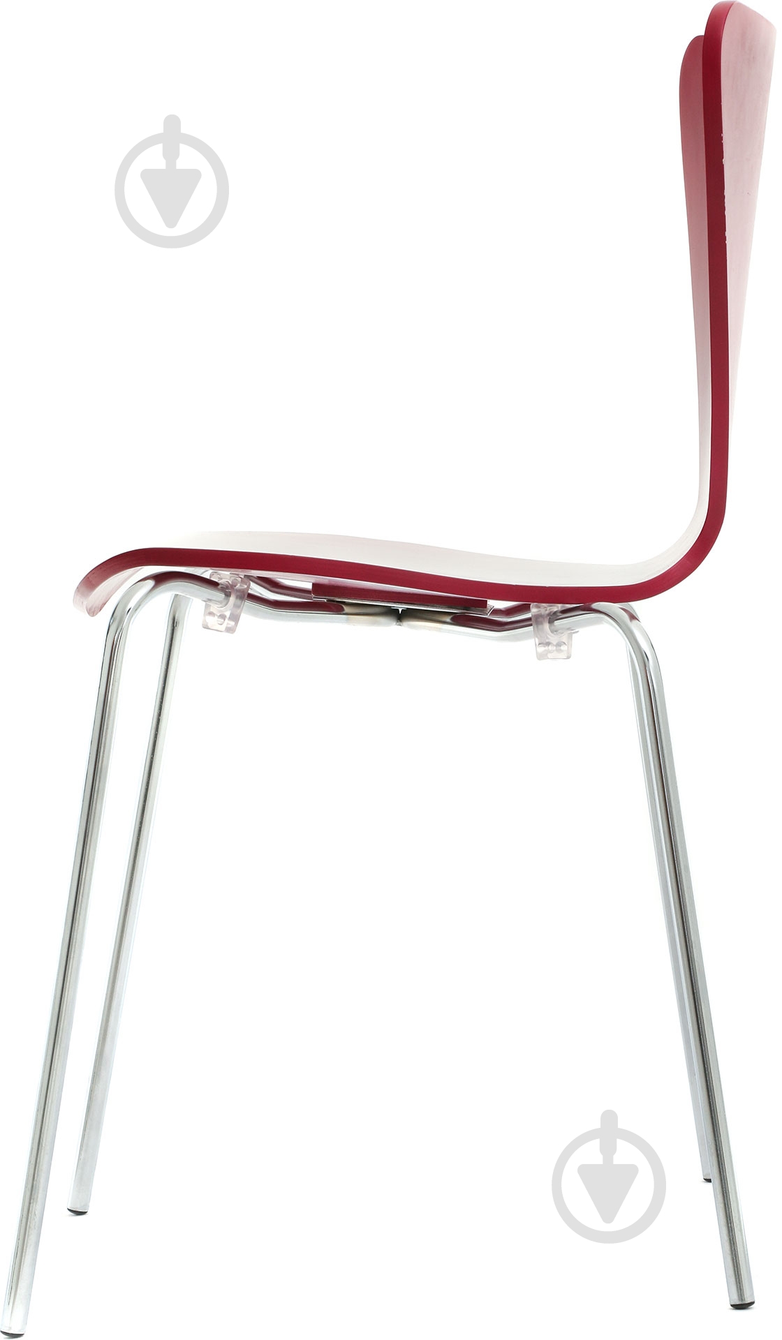 Стілець обідній AMF Art Metal Furniture Левіс хром хром/бордовий - фото 3 Стілець обідній AMF Art Metal Furniture Левіс хром хром/бордовий - фото 3