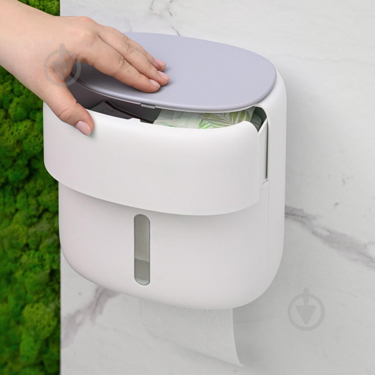 Тримач для туалетного паперу MVM BP-44 White/Gray - фото 17