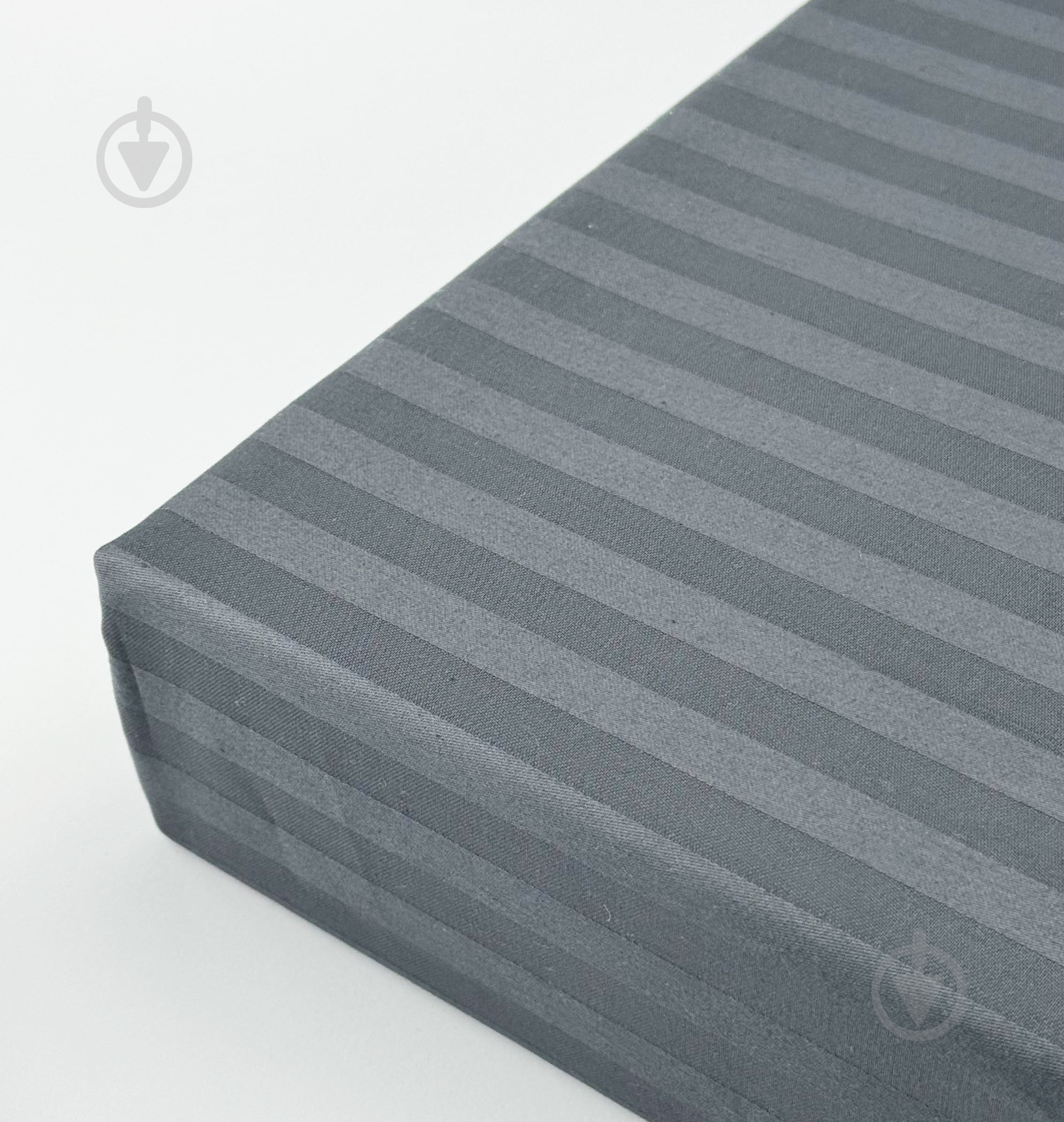Простирадло Сатин Boston Iron Grey Stripe 80x200 см сірий U-tek - фото 2