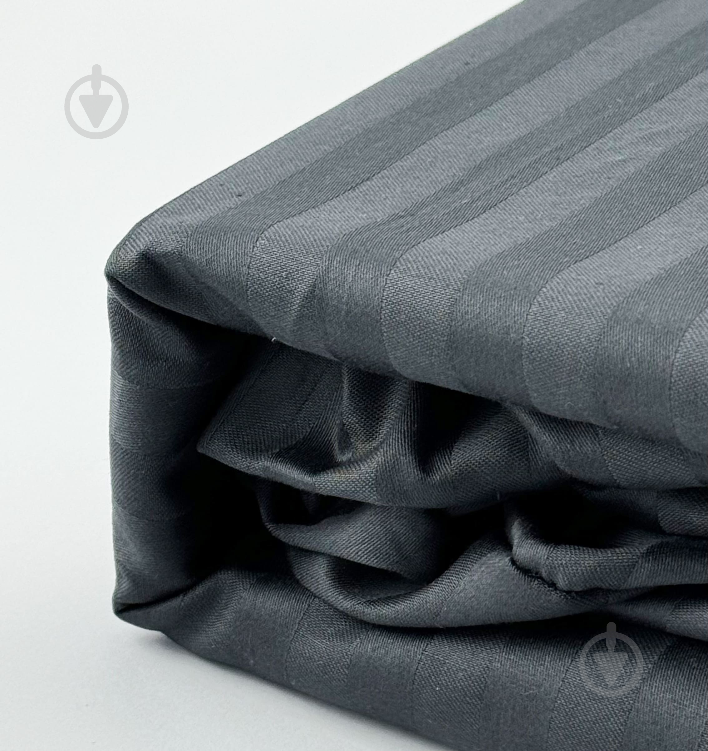 Простирадло Сатин Boston Iron Grey Stripe 80x200 см сірий U-tek - фото 3