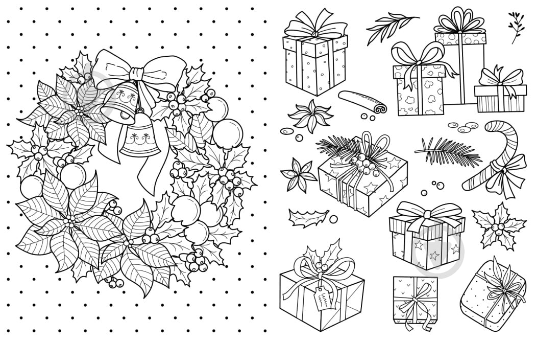 Книга-раскраска «Рождество» 9789667617592 - фото 3