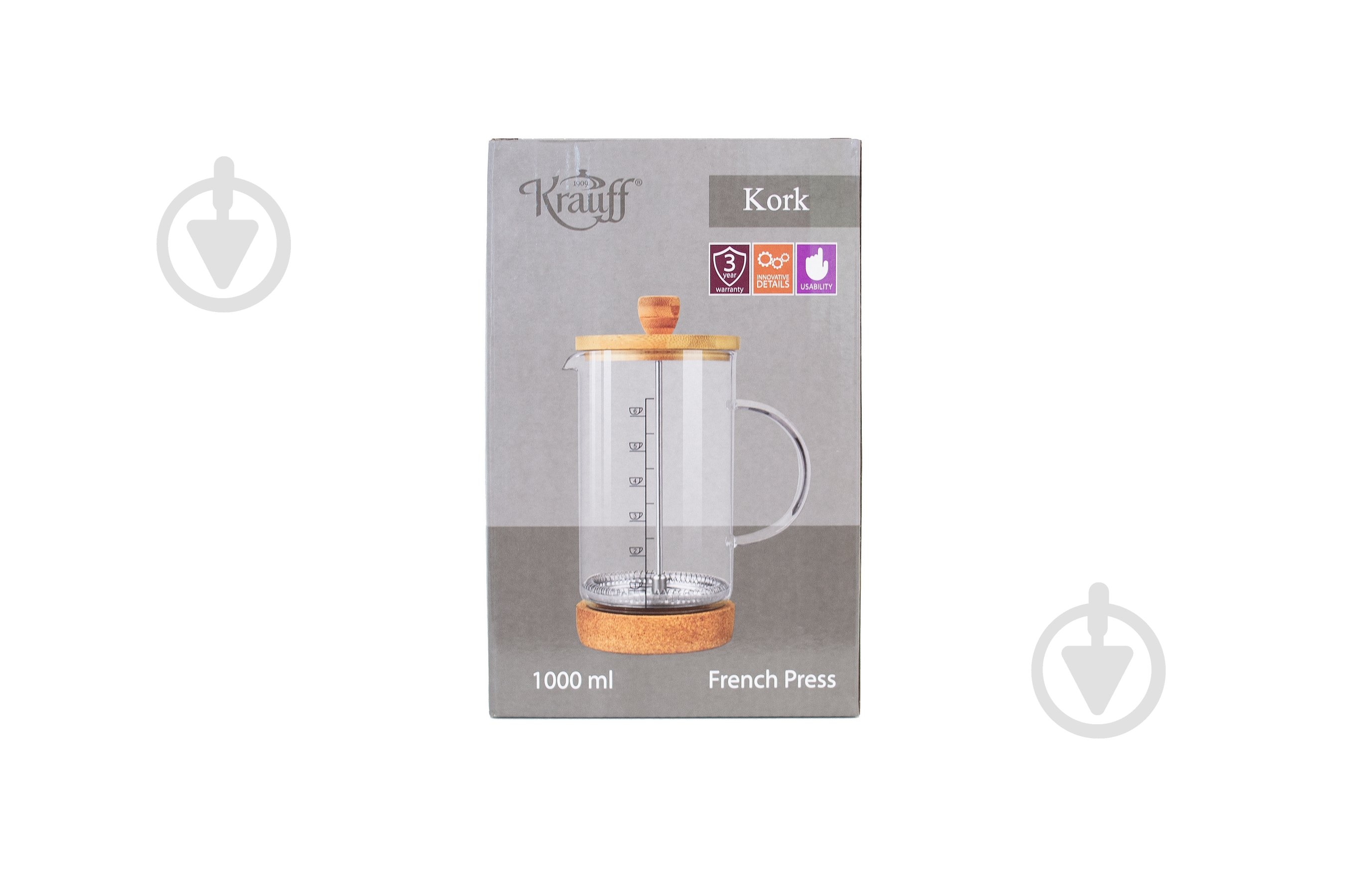 Френч-пресс Krauff 1 л 26-293-004 - фото 4 Френч-пресс Krauff 1 л 26-293-004 - фото 4