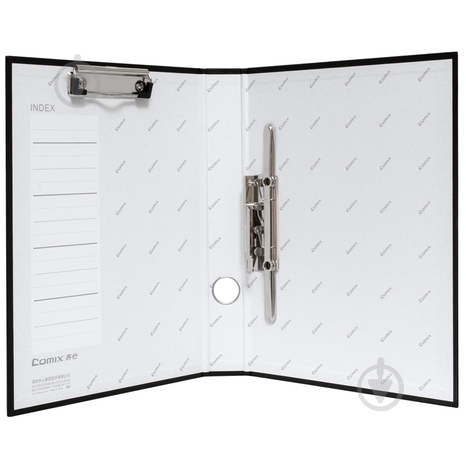 Папка з притиском А4 чорна Comix FOLD-COM-NO333-B - фото 2