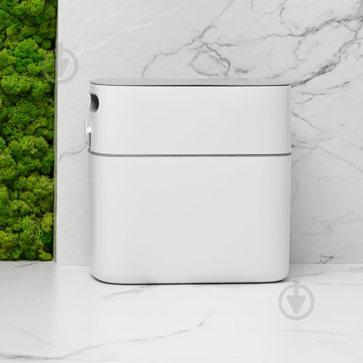 Ведро для мусора MVM BIN-22 12L White/Gray - фото 6