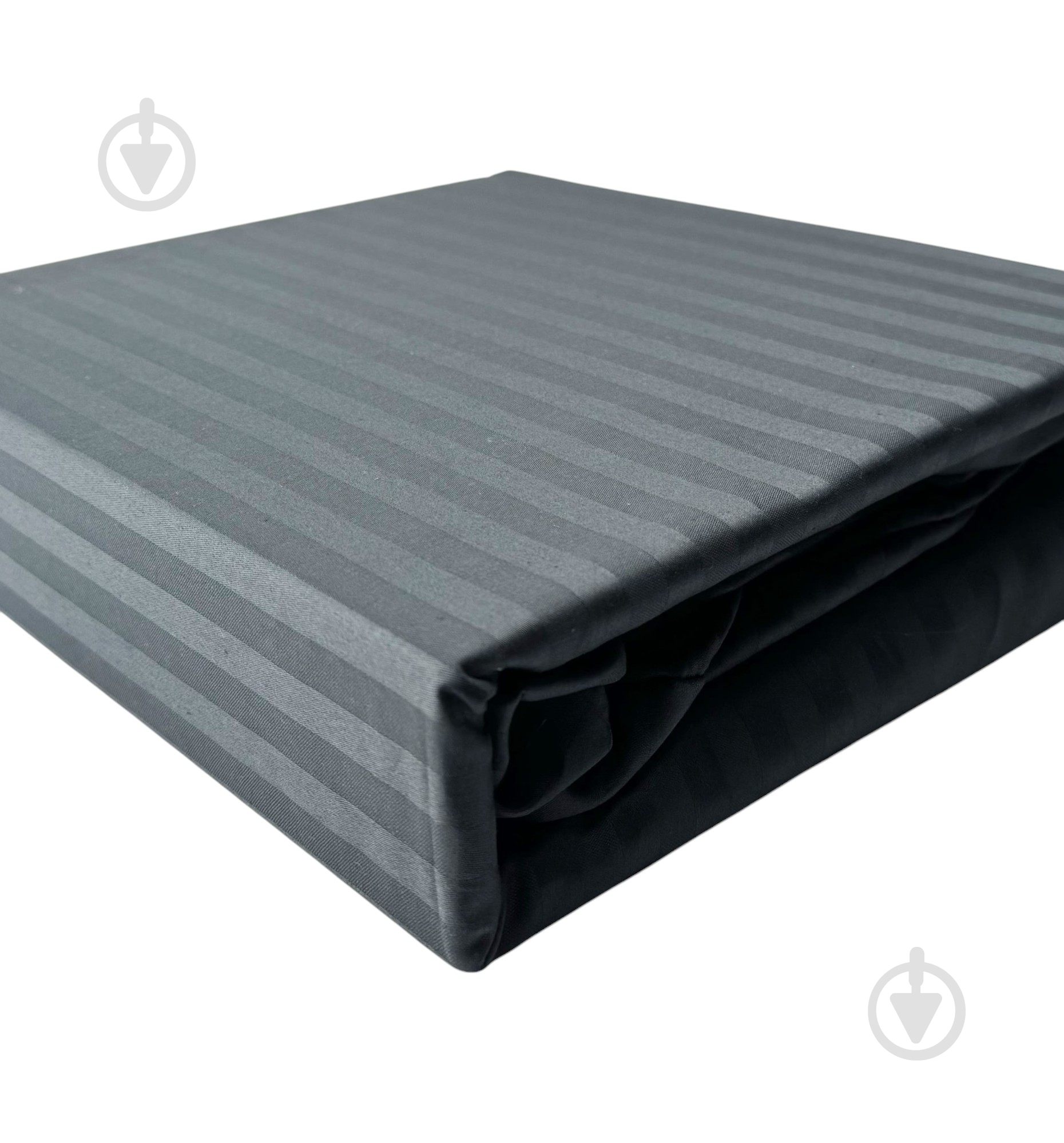 Простирадло Сатин Boston Iron Grey Stripe 100x200 см сірий U-tek - фото 1