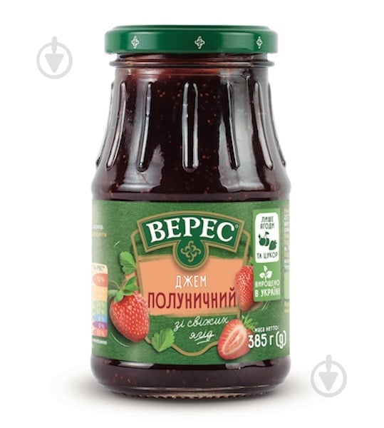 Джем Верес клубничный 385 г - фото 1 Джем Верес клубничный 385 г - фото 1