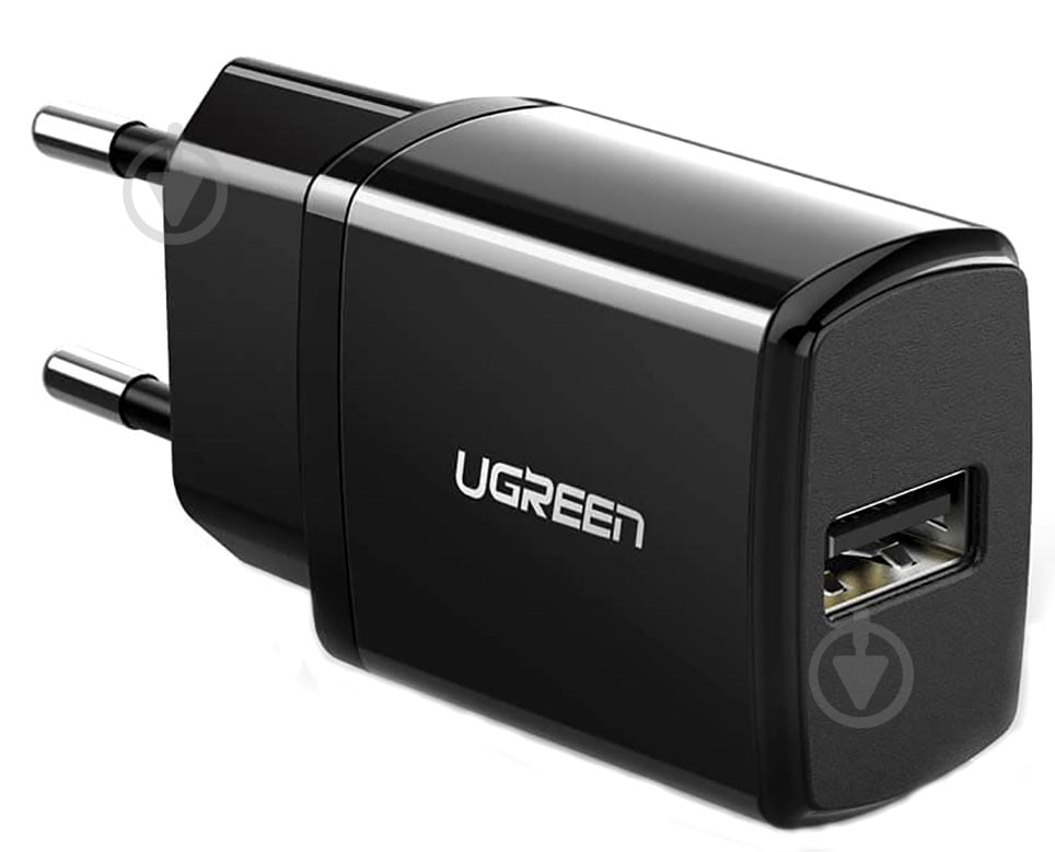 Сетевое зарядное устройство UGREEN ED011 USB Wall Charger 2.1A Black - фото 1