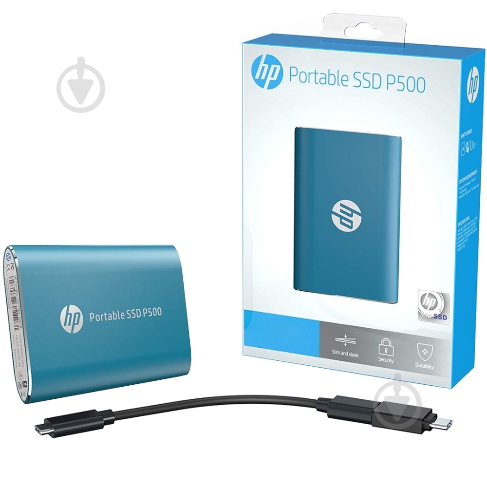 SSD-накопитель HP 500GB Portable USB Type-C TLC (7PD54AA) - фото 4