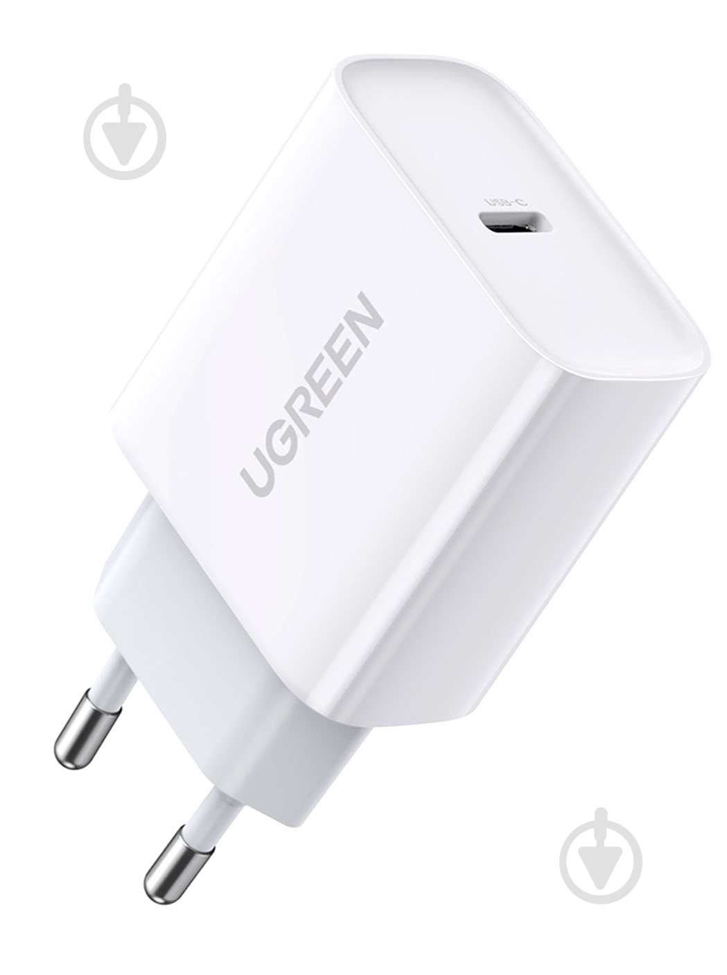 Сетевое зарядное устройство UGREEN CD137 Fast Charging Power Adapter with PD QC4.0 20W 3A White - фото 1
