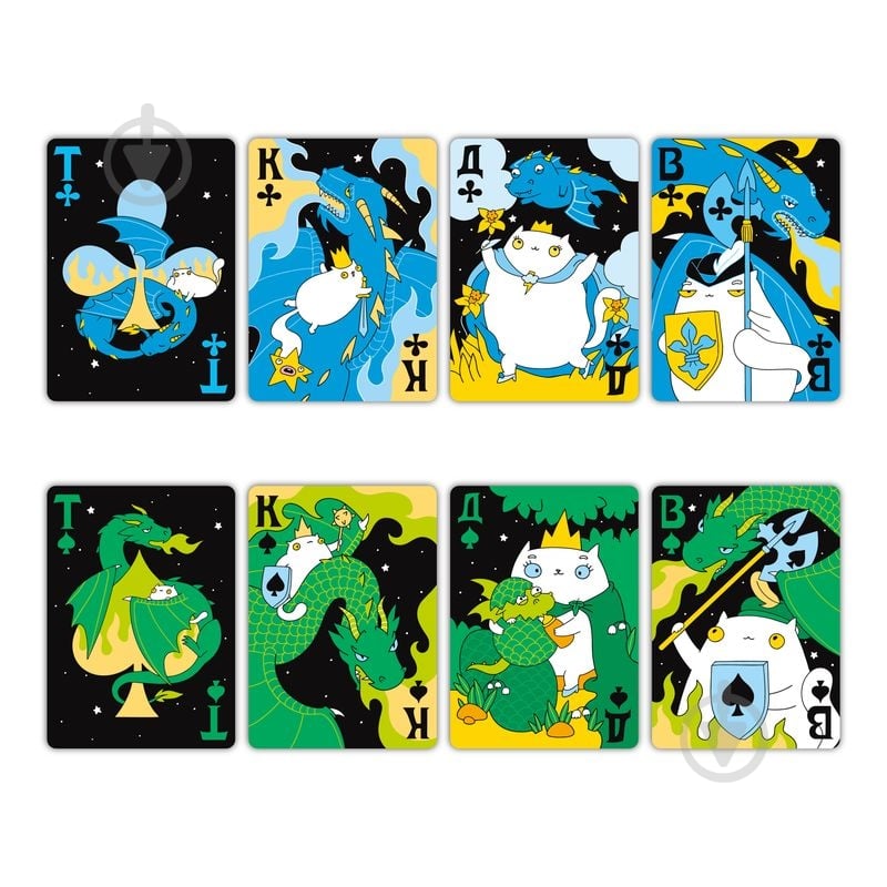 Гральні карти Orner «Коти та Дракони» orner-2870 - фото 5 Гральні карти Orner «Коти та Дракони» orner-2870 - фото 5