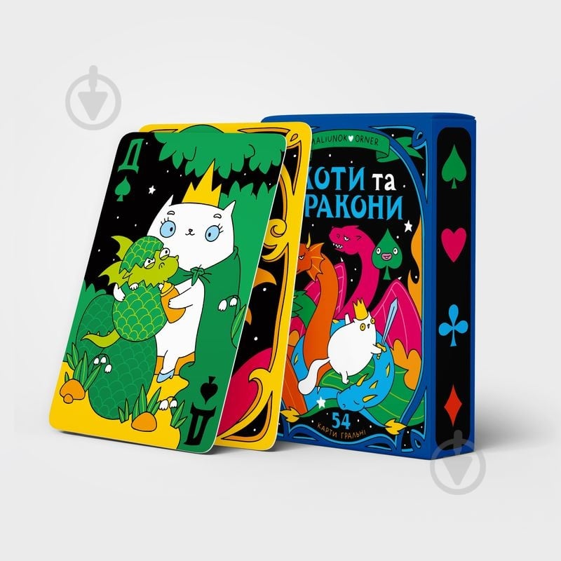 Гральні карти Orner «Коти та Дракони» orner-2870 - фото 2 Гральні карти Orner «Коти та Дракони» orner-2870 - фото 2