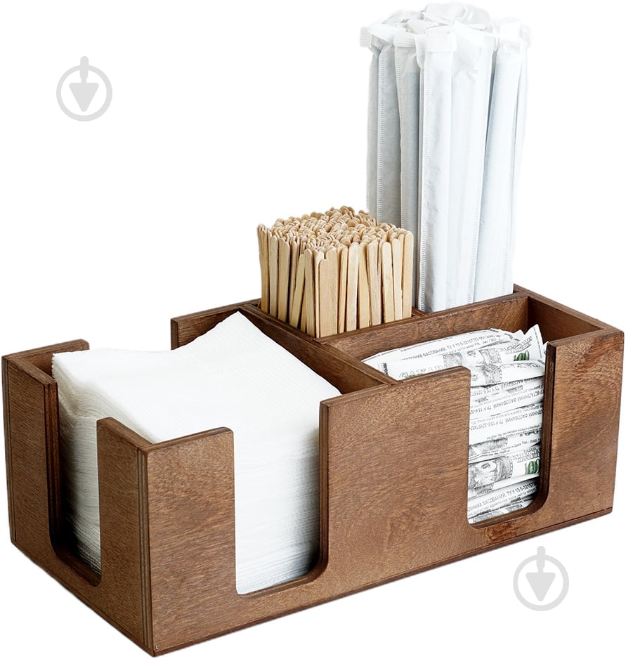 Органайзер настольный деревянный UNI, 27х10х14см - фото 2