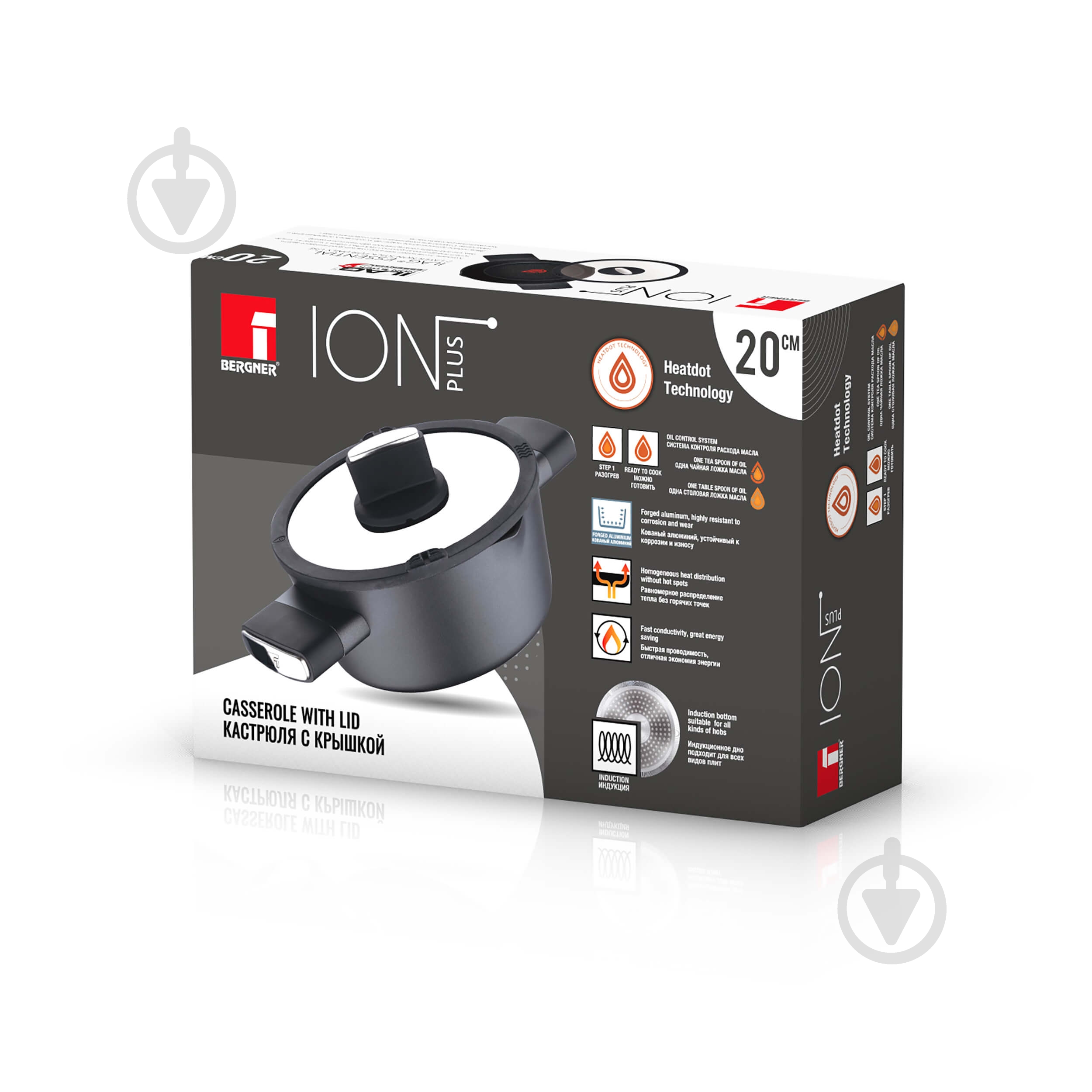 Каструля з кришкою Bergner Ion plus 2 л BG-35910-BK - фото 5