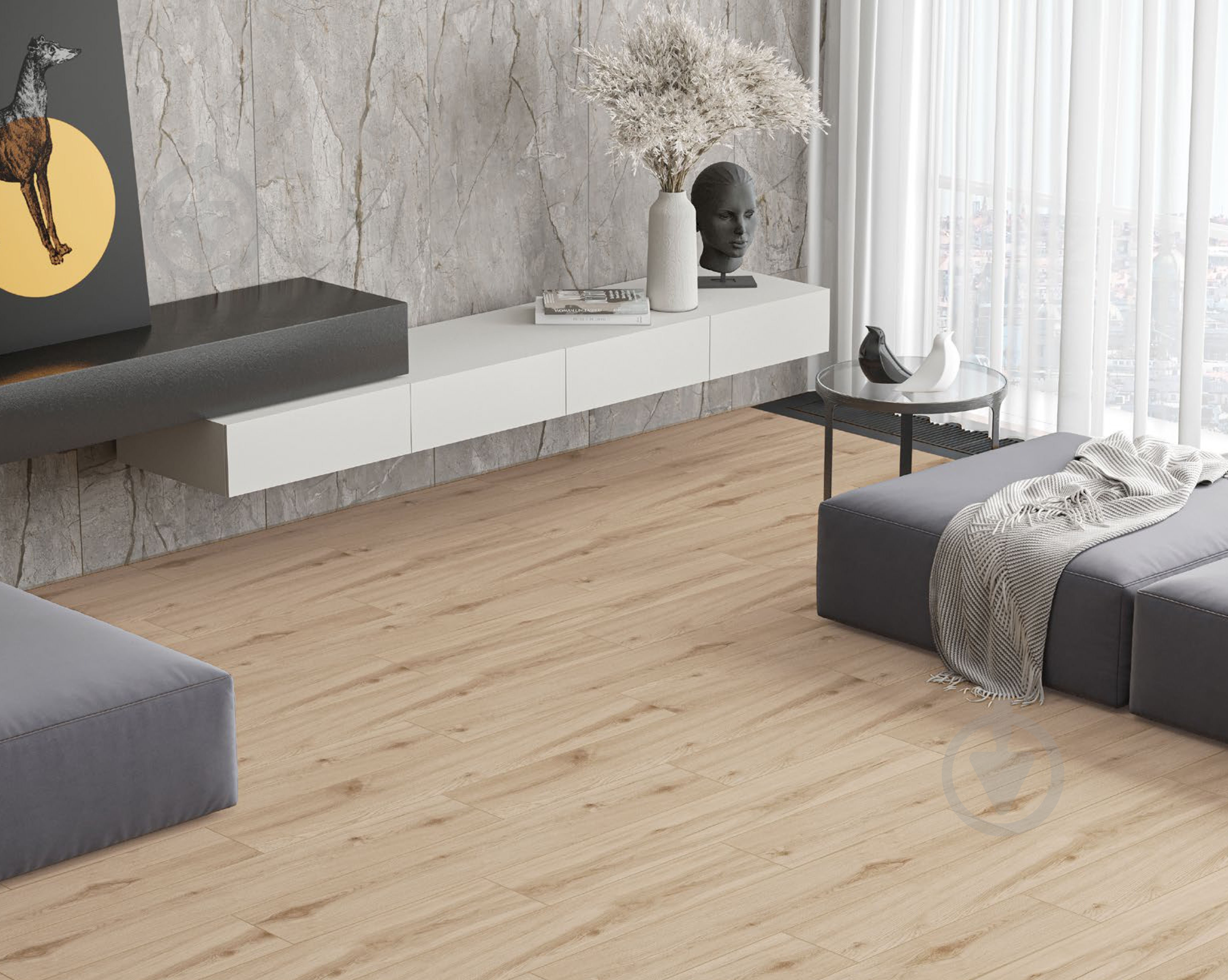 Плитка INTER GRES Napoli коричневий світлий 20x120 /124 031 - фото 2