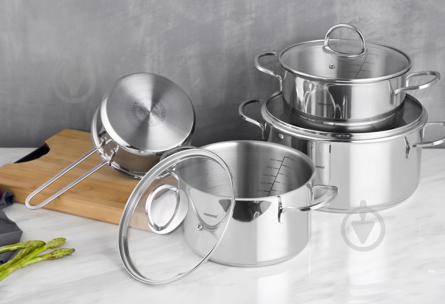 Набор кастрюль Bergner Classic 6 предметов BG-6284 - фото 9