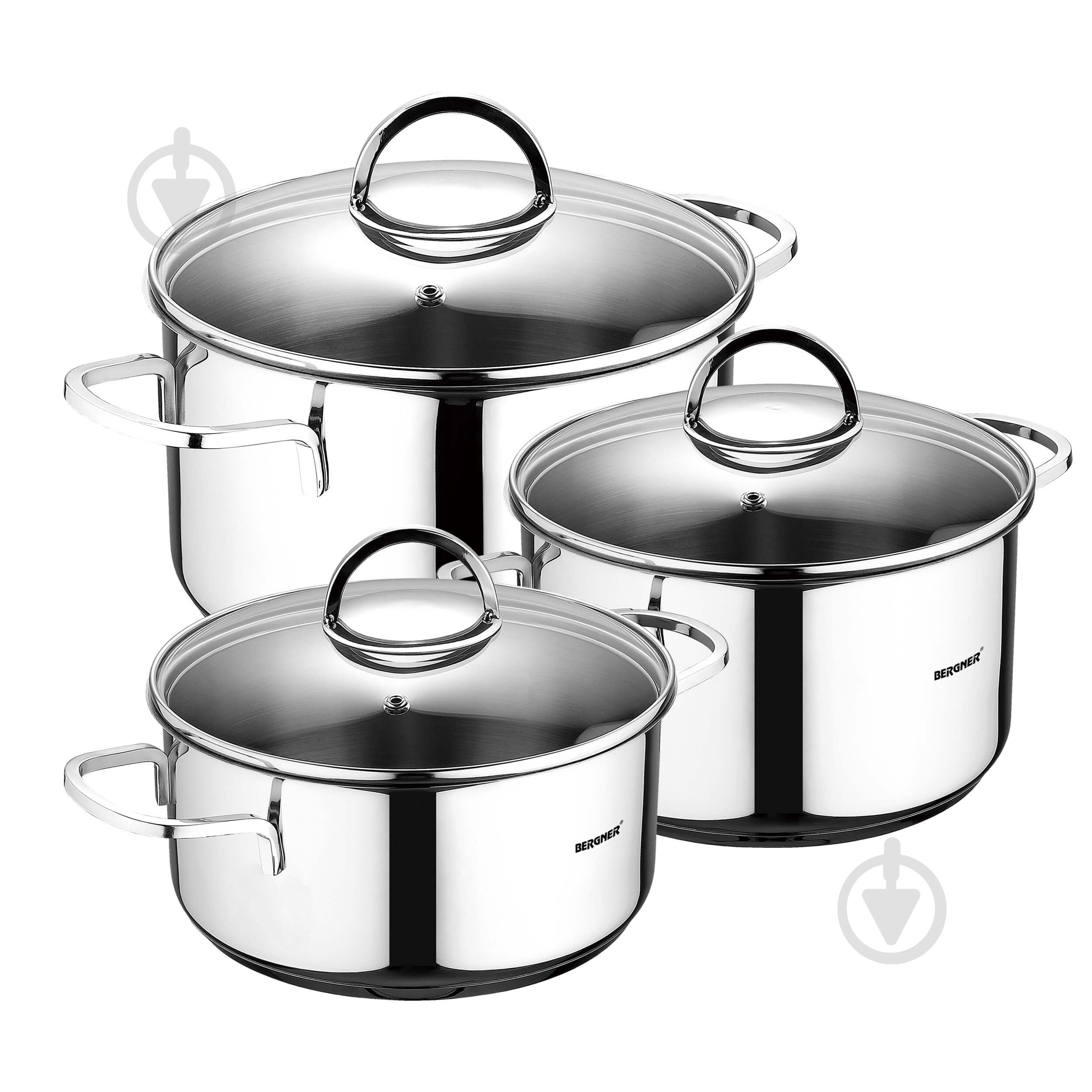 Набор кастрюль Bergner Classic 6 предметов BG-6284 - фото 1