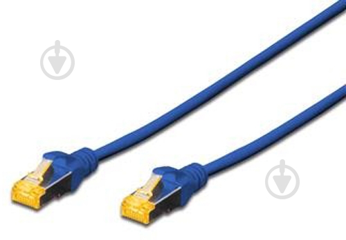 Патч-корд Digitus CAT 6a S-FTP AWG 26/7 Cu LSZH 5 м синий - фото 1 Патч-корд Digitus CAT 6a S-FTP AWG 26/7 Cu LSZH 5 м синий - фото 1