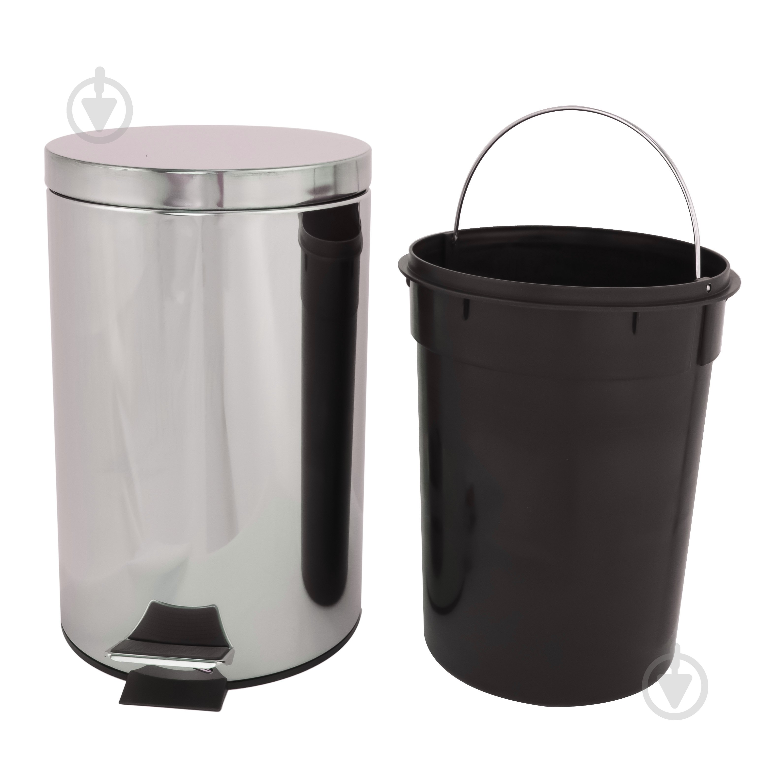 Ведро для ванной AlexValex с педалью 12 л, нержавеющая сталь - фото 5 Ведро для ванной AlexValex с педалью 12 л, нержавеющая сталь - фото 5