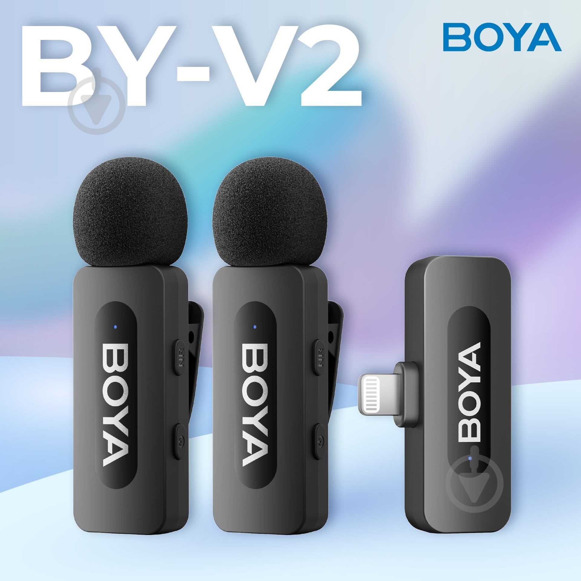 Микрофон петличный Boya Lightning Black (BY-V2) - фото 6 Микрофон петличный Boya Lightning Black (BY-V2) - фото 6