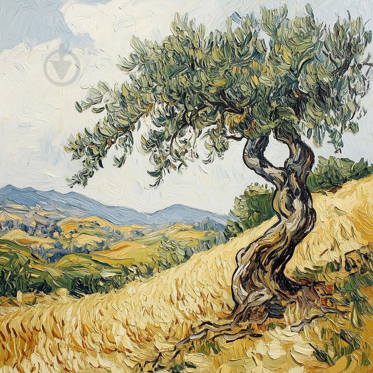 Картина Summer field 80x80 см Styler CA-18621 - фото 1