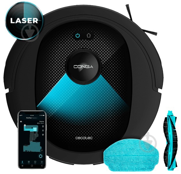 Робот-пылесос CECOTEC Conga 7490 Ultimate Genesis (CCTC-08103) black - фото 1 Робот-пылесос CECOTEC Conga 7490 Ultimate Genesis (CCTC-08103) black - фото 1