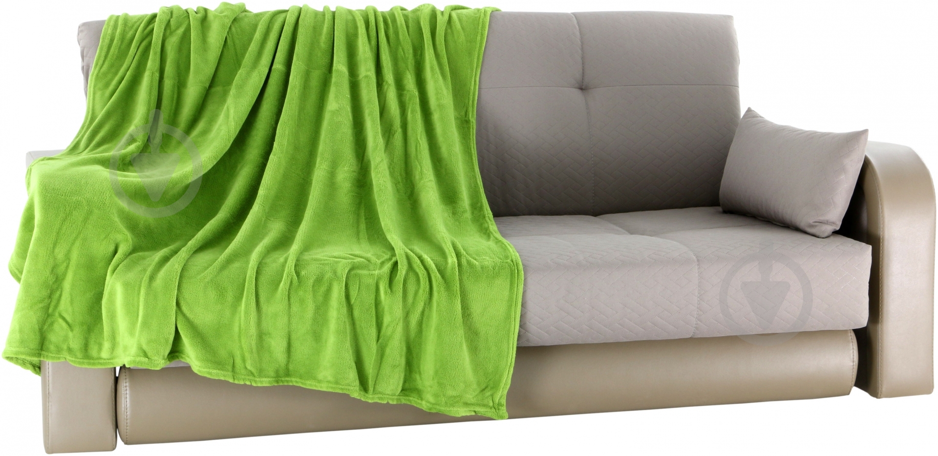 Плед 160x200 см зеленый Underprice - фото 1