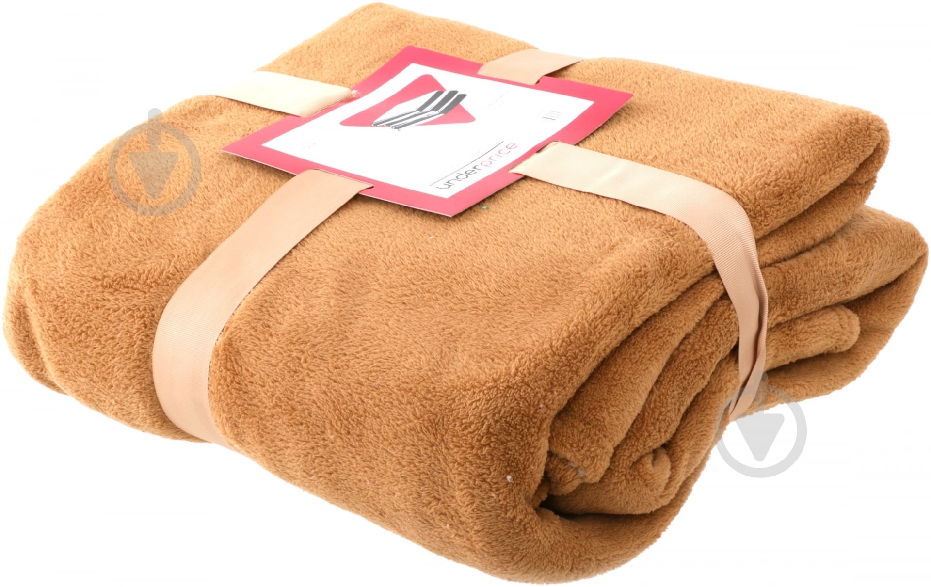 Плед 160x200 см бежевый Underprice - фото 2