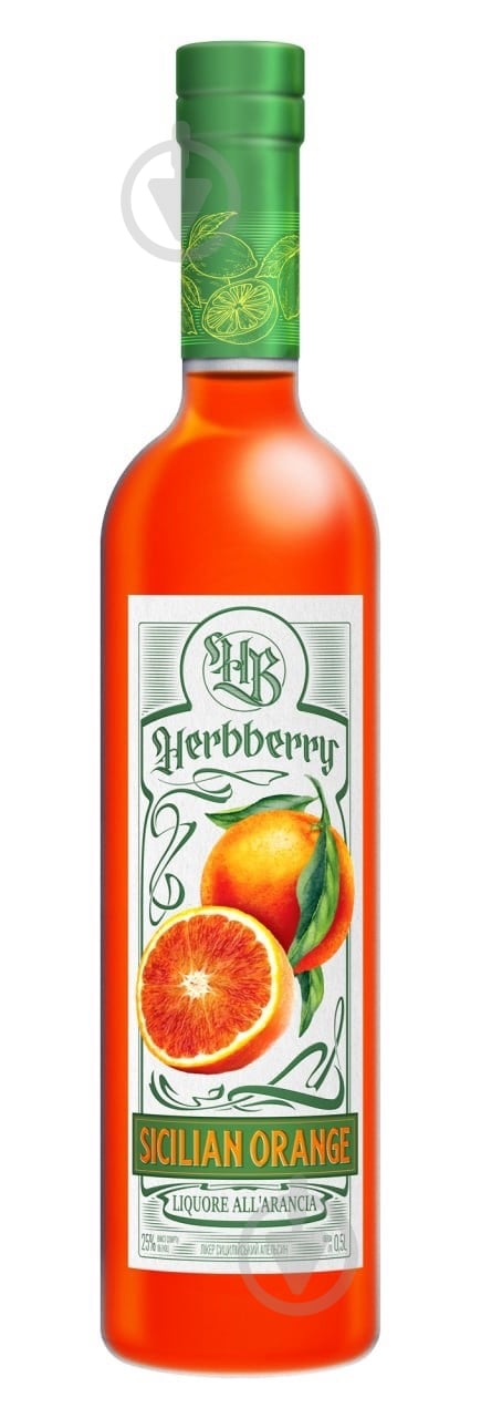 Ликер Herbberry Sicilian Orange 25% 0,5 л - фото 1