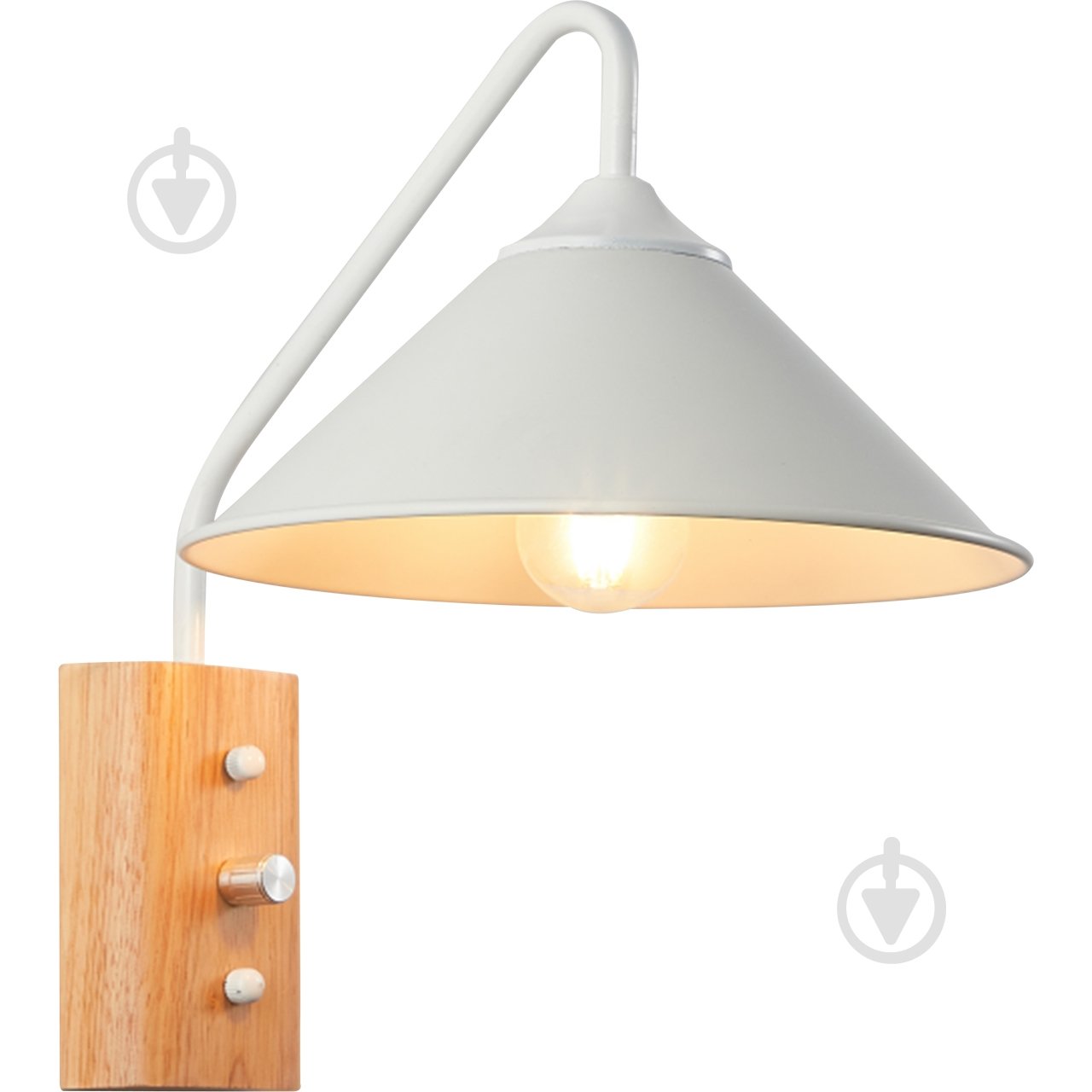 Бра Hopfen LOFT GRC 1x40 Вт Е27 белый - фото 1