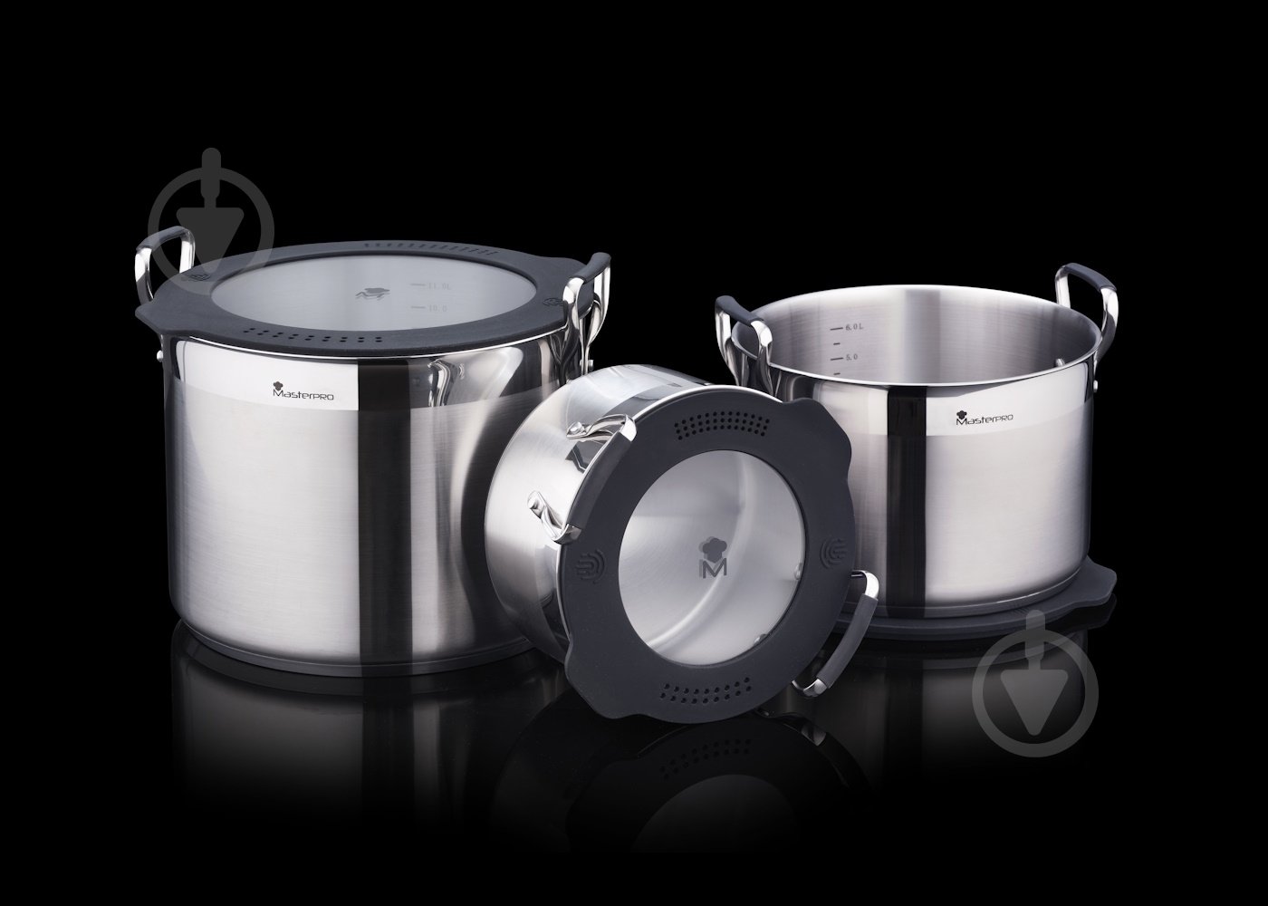 Каструля з кришкою MasterPro Smart 24 см 7,21 л - фото 4