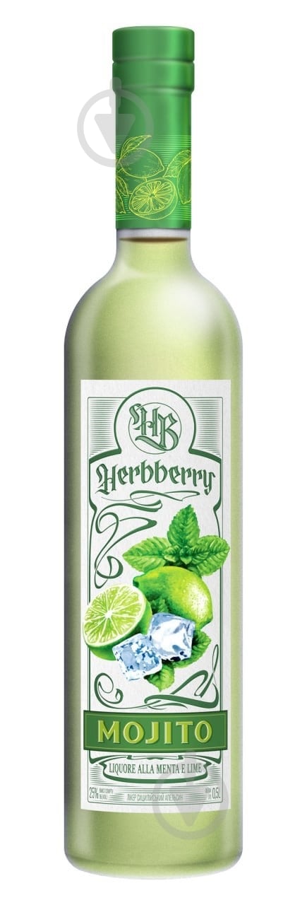 Ликер Herbberry Mojito 25% 0,5 л - фото 1