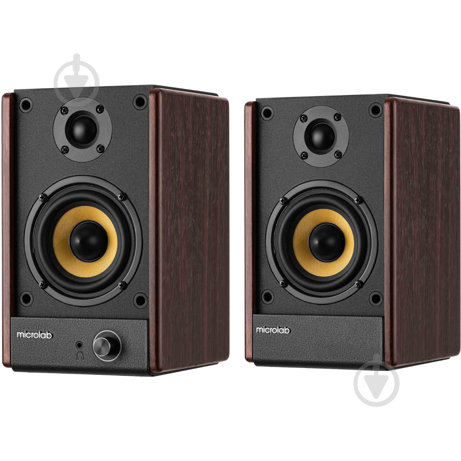 Акустическая система Microlab SOLO 4 2.0 black/brown - фото 2