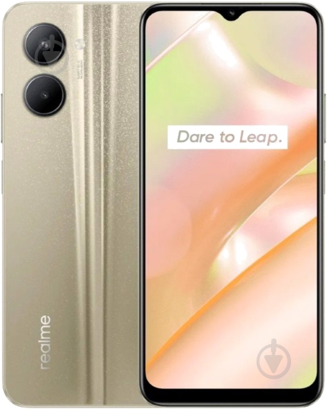 Смартфон realme C33 Dual Sim 4/128GB sandy gold (RMX3624) - фото 1
