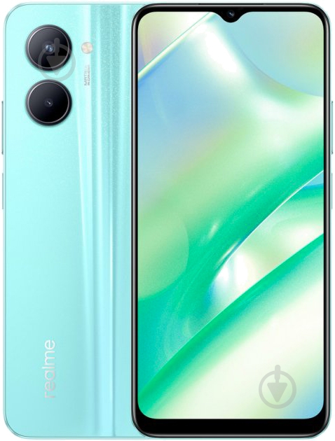Смартфон realme C33 Dual Sim 4/64GB aqua blue (RMX3624) - фото 1