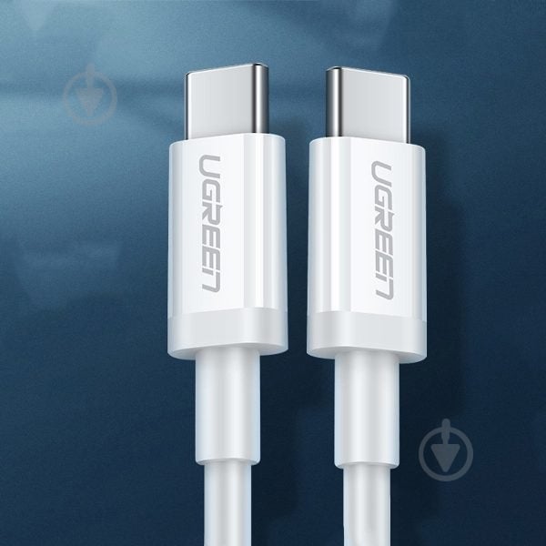 Кабель UGREEN US264 USB Type-C to USB Type-C 60W ABS Cover 3A 2 м белый (60520) - фото 3 Кабель UGREEN US264 USB Type-C to USB Type-C 60W ABS Cover 3A 2 м белый (60520) - фото 3