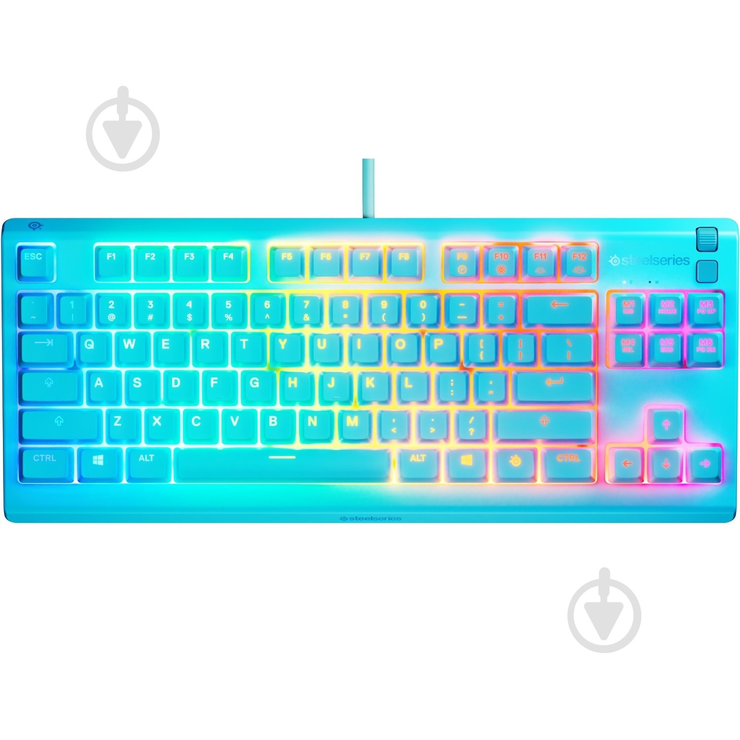 Клавіатура ігрова SteelSeries Apex 3 TKL (64933) blue - фото 1 Клавіатура ігрова SteelSeries Apex 3 TKL (64933) blue - фото 1