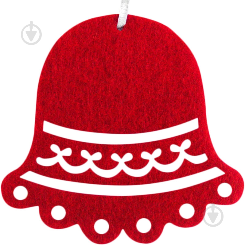 Подвеска Колокольчик 7 см TB41031RED - фото 1