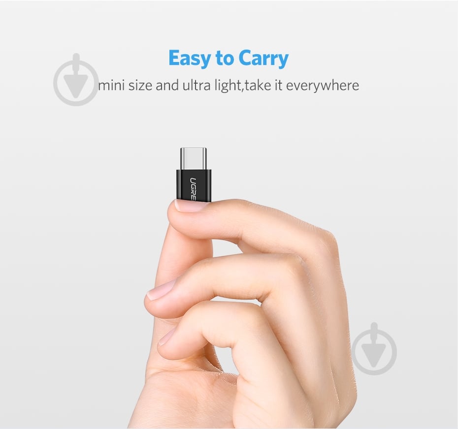 Адаптер UGREEN US157 USB Type-C to microUSB OTG Adapter черный (30391) - фото 5 Адаптер UGREEN US157 USB Type-C to microUSB OTG Adapter черный (30391) - фото 5