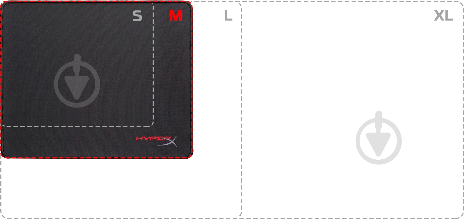 Коврик для мышки Fury S Pro Medium (HX-MPFS-M) - фото 3