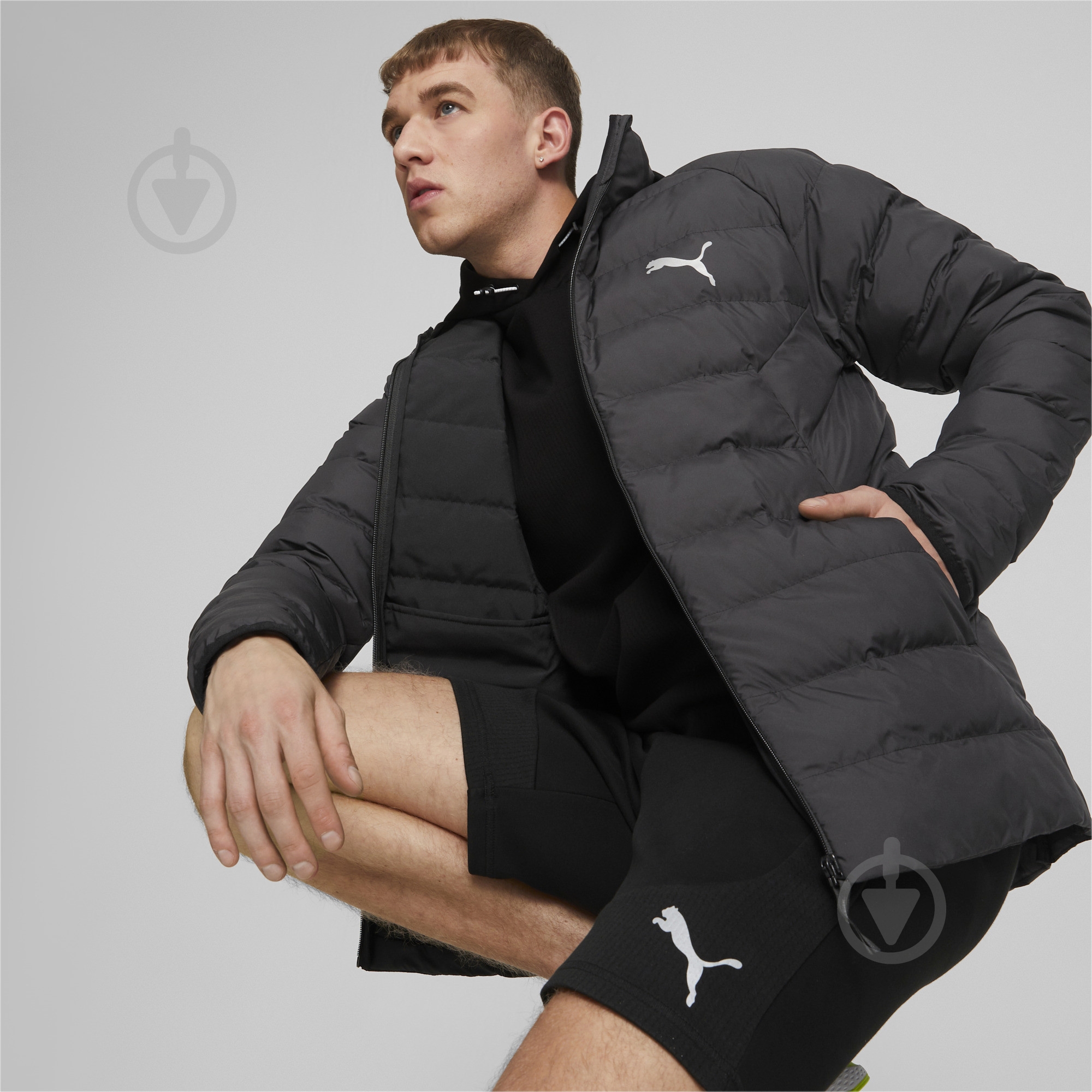 Куртка мужская демисезонная Puma ACTIVE POLYBALL JACKET 84935701 р.M черная - фото 2 Куртка мужская демисезонная Puma ACTIVE POLYBALL JACKET 84935701 р.M черная - фото 2