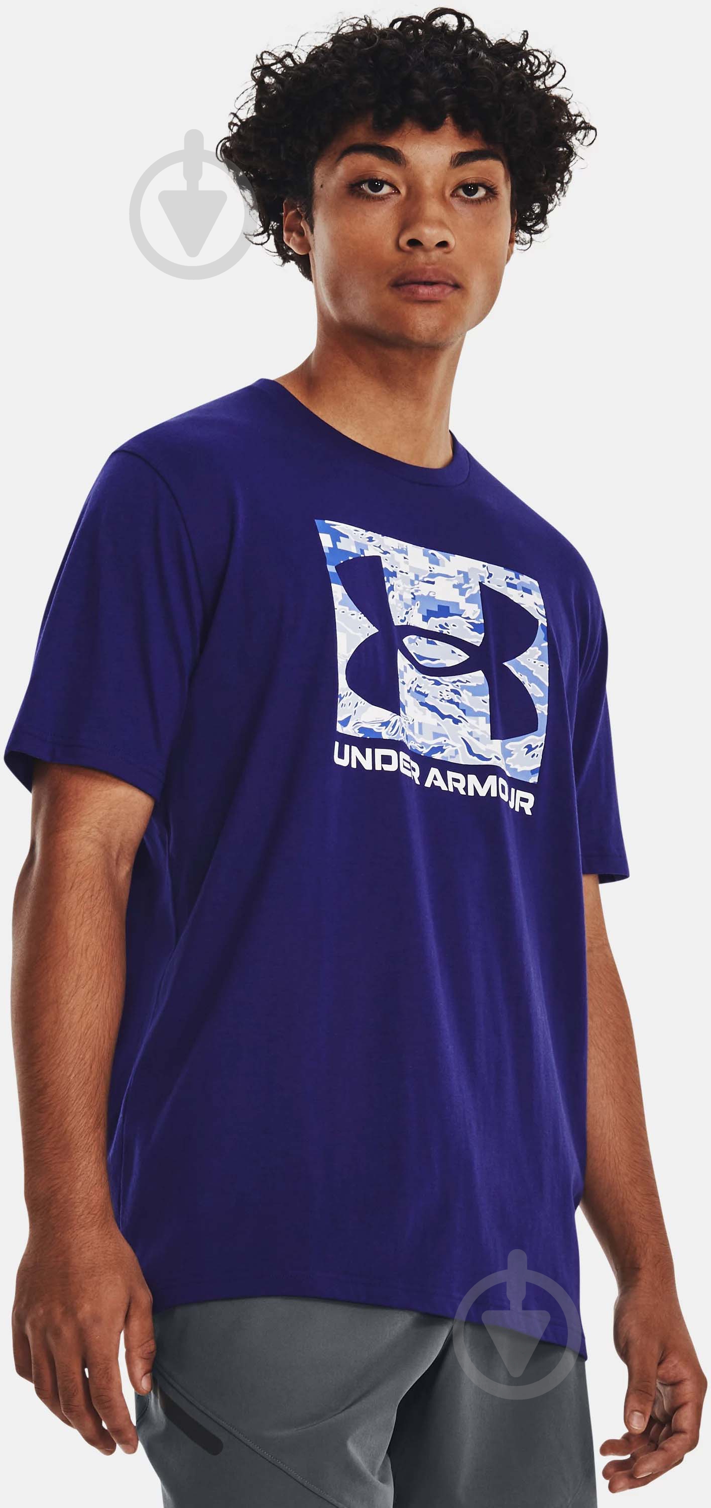 Футболка Under Armour ABC CAMO BOXED LOGO SS 1361673-468 р.S синій - фото 1