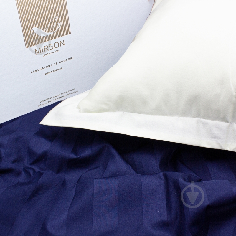 Наволочка сатин Fernand Duet 50x70 см синий/молочный MirSon - фото 1 Наволочка сатин Fernand Duet 50x70 см синий/молочный MirSon - фото 1