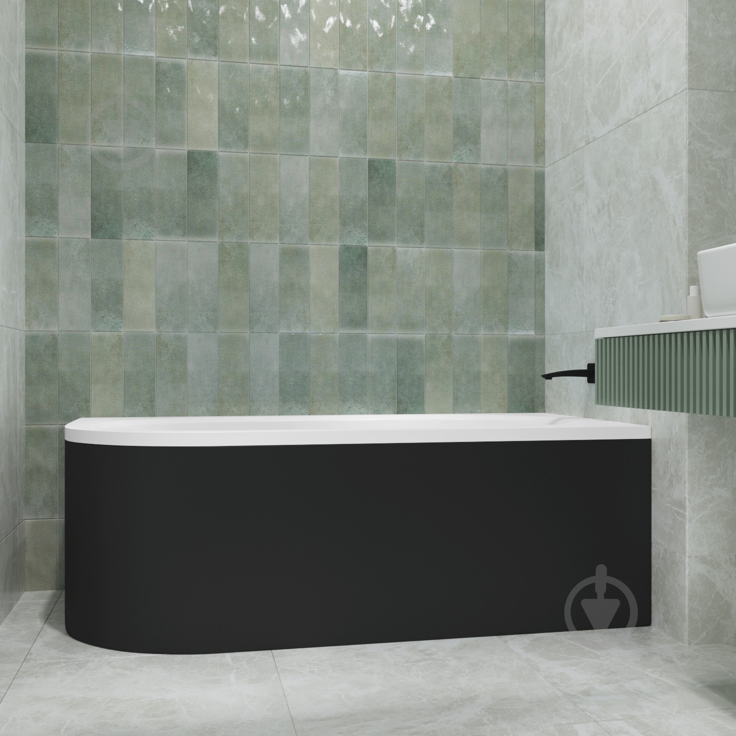 Ванна акриловая Helmken MarbellaLux 55V2887F23 159,5х75 см комплект 4 в 1 - фото 12