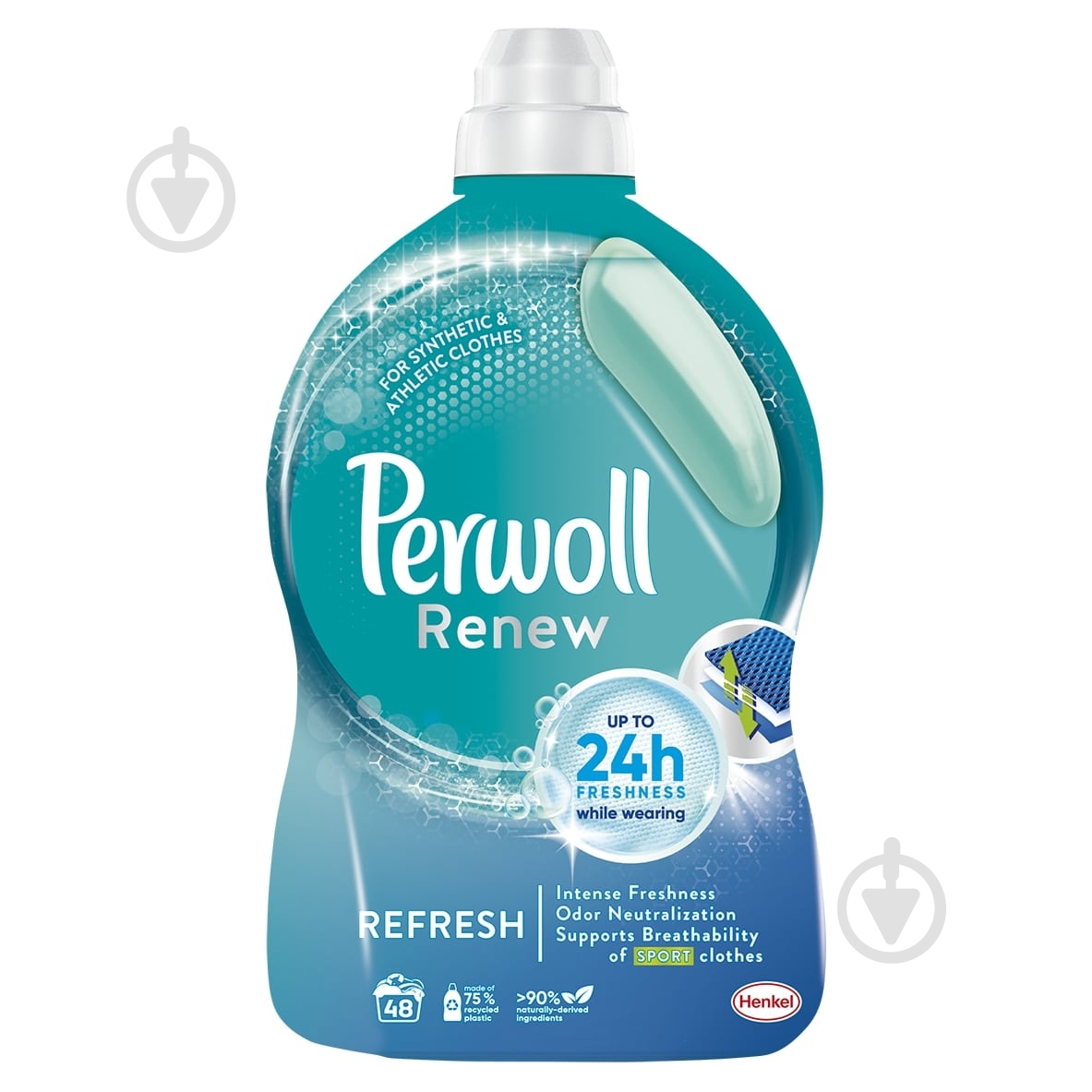 Гель для машинной и ручной стирки Perwoll Renew Освежающий эффект 2,88 л - фото 1
