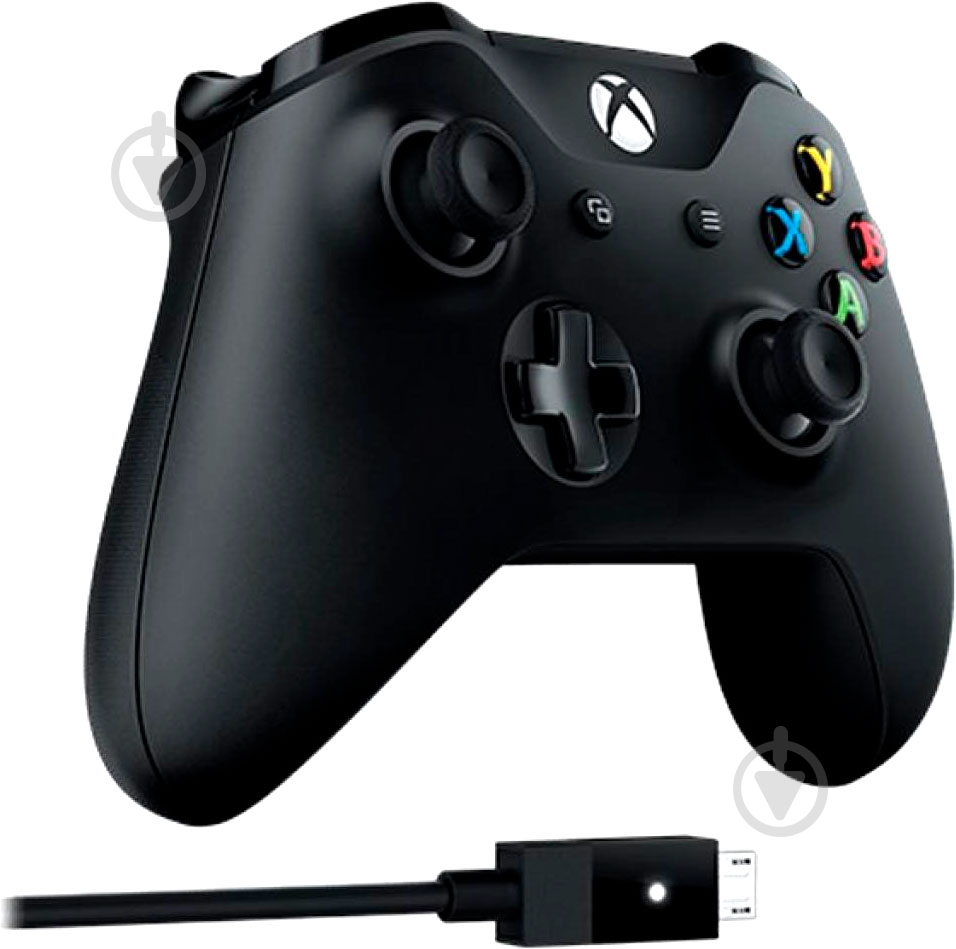 Геймпад Microsoft Xbox One Controller + USB Cable for Windows black - фото 2