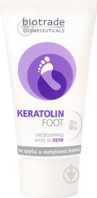 Крем для ног Keratolin Biotrade с 25 % мочевины Идеальные пяточки 50 мл - фото 1