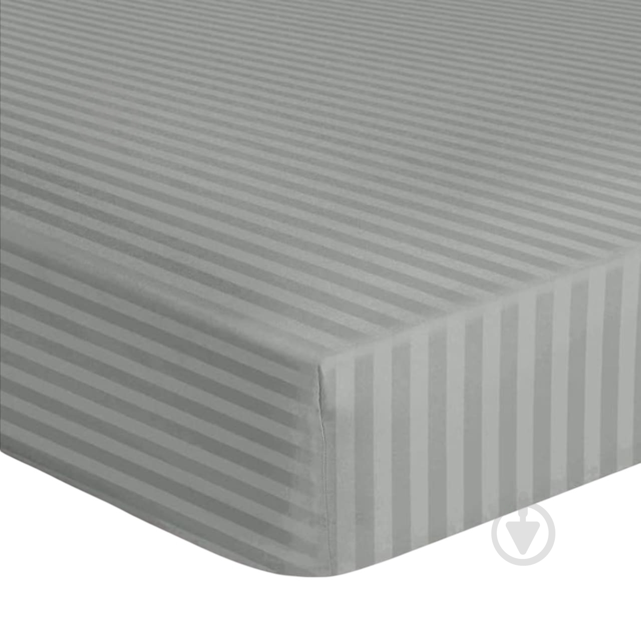 Простирадло Сатин Boston Soft Grey Stripe 140x200 см світло-сірий U-tek - фото 1