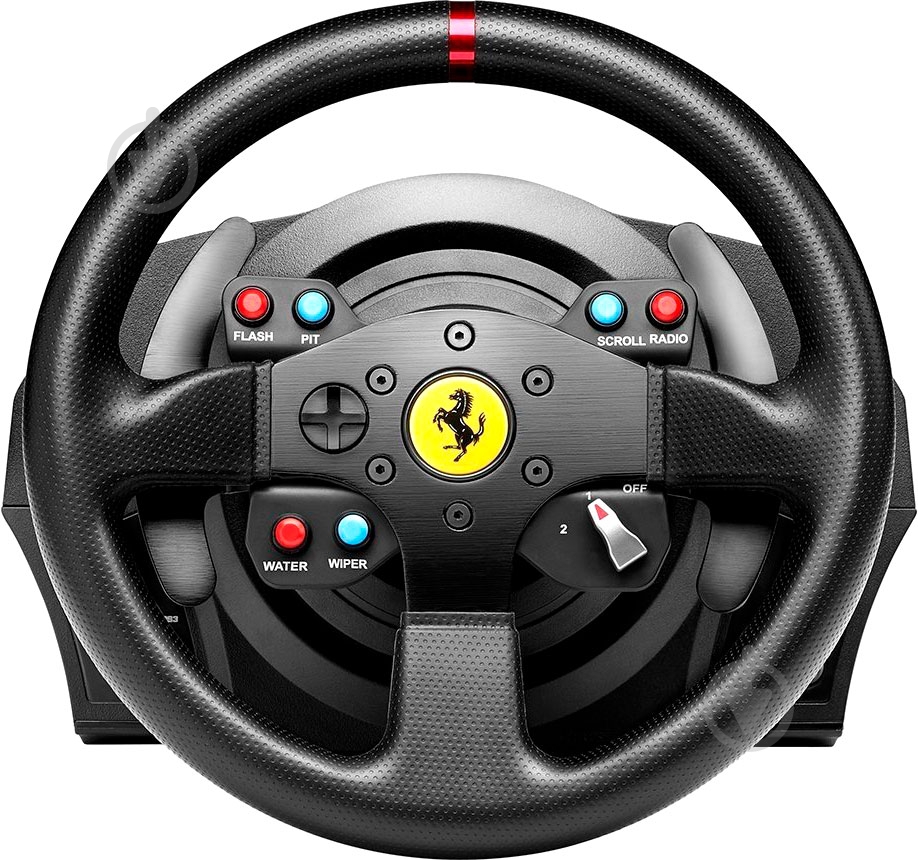 Игровой руль Thrustmaster T300 Ferrari GTE Wheel black - фото 2