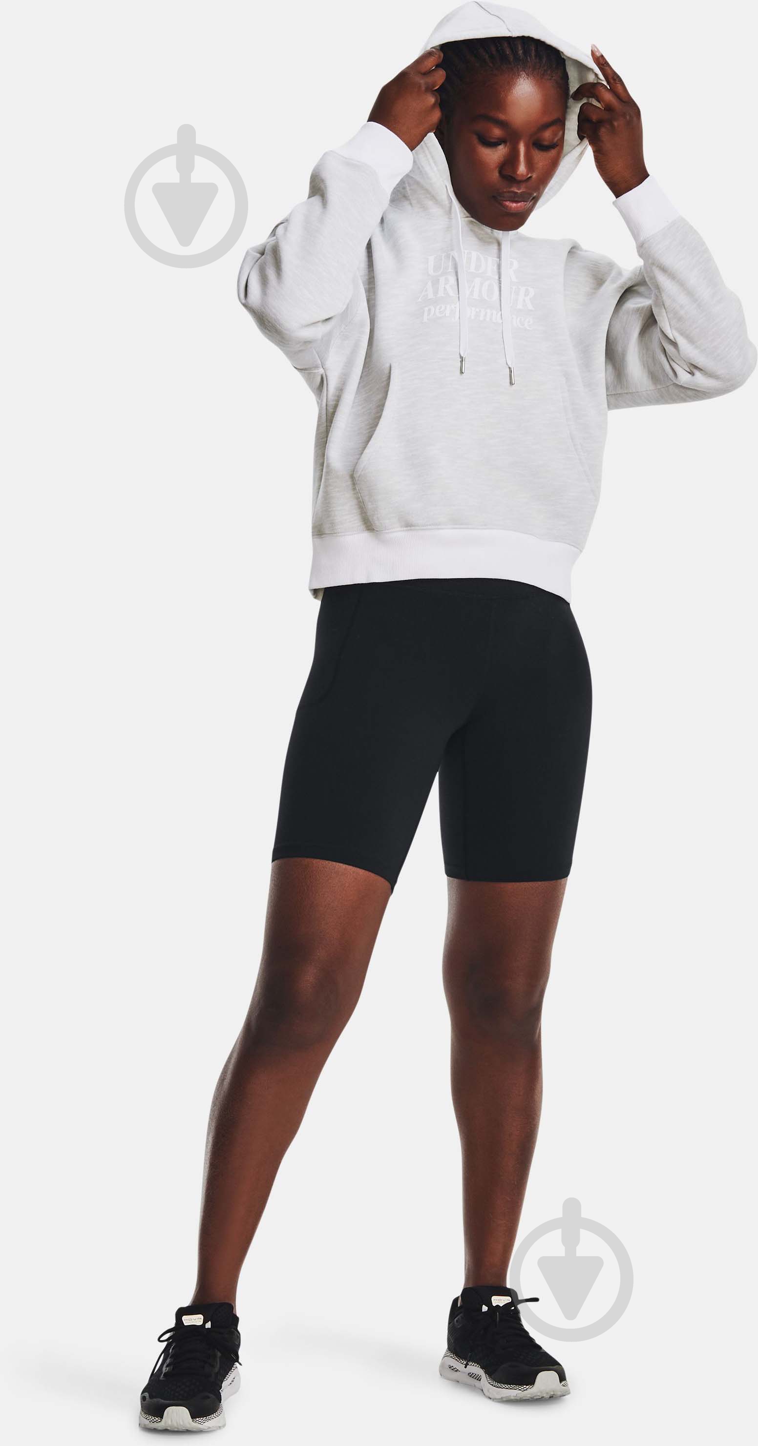 Джемпер Under Armour ESSENTIAL SCRIPT HOODIE 1374107-100 р.S білий - фото 3